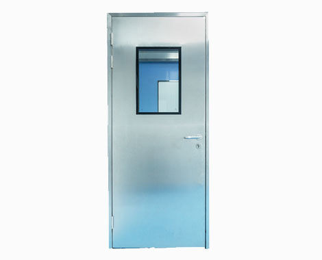净化门的门框和门板均采用连体制作方式